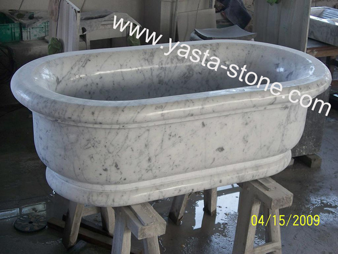 White Marble Bathtub