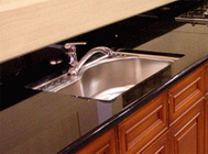 black grantie countertops