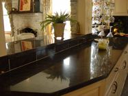 black granite countertops