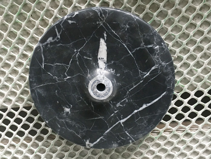 Black Marble Lamp Base