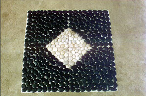 Black White Pebble