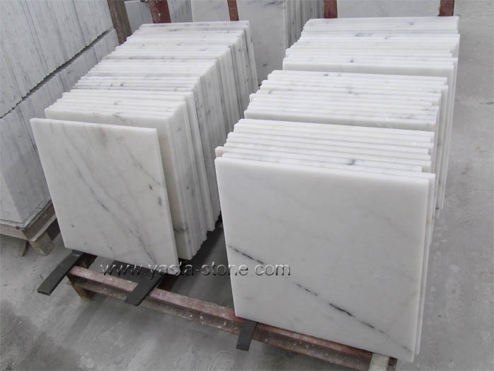 Tumbled China White Marble Tiles China Marble Factory
